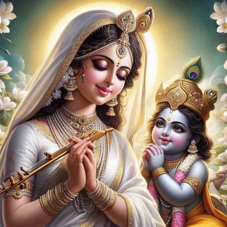 krishna bhaja lyrics hindi